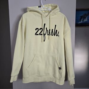 22 fresh Women's Cream Hoodie Sweater Medium